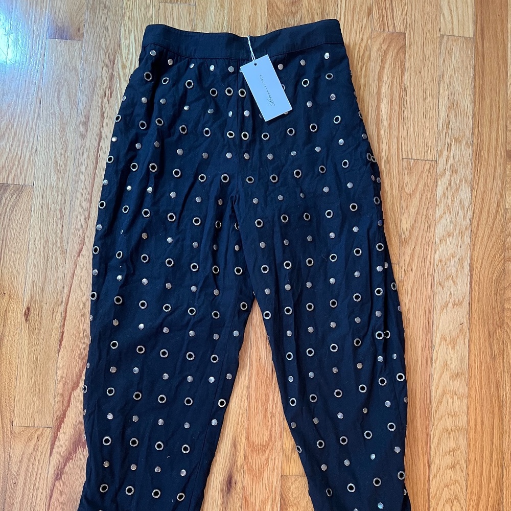 Lovers & Friends Black Pants with Metal Embellishments